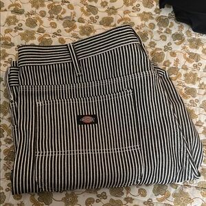 Dickies Black and White Striped Work Pants